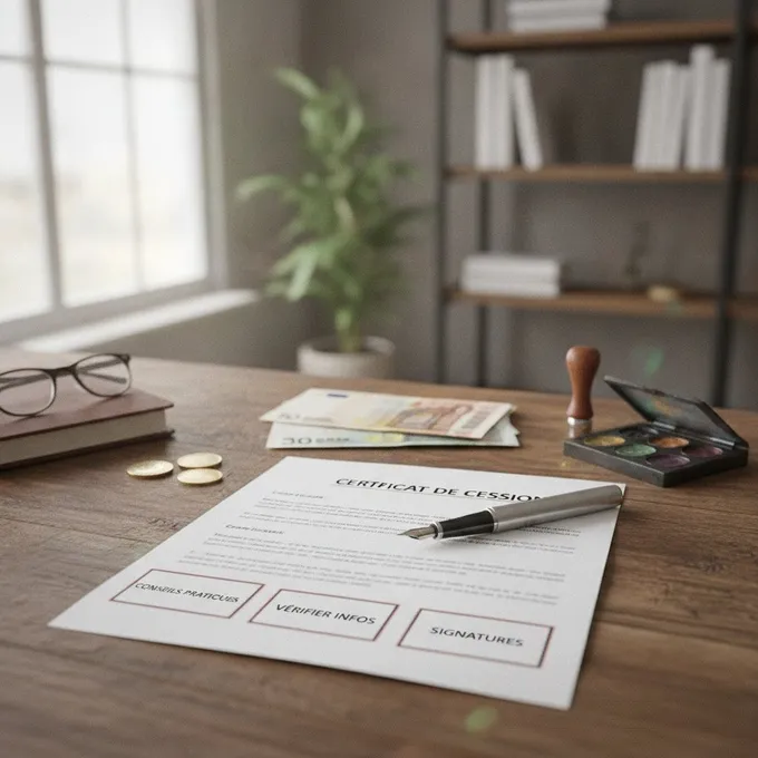 Certificat de cession : conseils pratiques